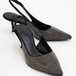 Novs - Black Embellished Stiletto Evening Shoe (Women)