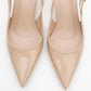Arty - Beige Patent Slingback Heeled Shoe (Women)