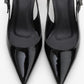 Arty - Black Patent Slingback Heeled Shoe (Women)