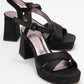 Lisbon Black Satin