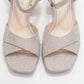 Lisbon - Gold Glitter Cross-Strap Platform Heel (Women)