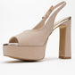 Glora - Gold Glitter Platform Heel Evening Shoe (Women)