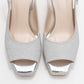 Glora - Silver Glitter Platform Heel Evening Shoe (Women)