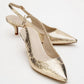 Value - Gold Patterned Heeled Shoe (Women)