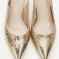 Value - Gold Patterned Heeled Shoe (Women)