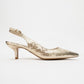 Value - Gold Patterned Heeled Shoe (Women)