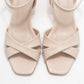 Melin - Beige Cross-Strap Stiletto Heel (Women)
