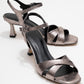 Melin - Platinum Cross-Strap Stiletto Heel (Women)