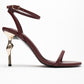 Jasmin - Burgundy Single Strap Heeled Shoe (Women)