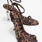 Jasmin - Black/Yellow Patterned Single-Band Stiletto Heel Shoe (Women)