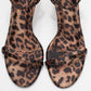 Jasmin - Black/Yellow Patterned Single-Band Stiletto Heel Shoe (Women)