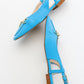 Area - Baby Blue Closed-Toe Buckle Flat Sandal (Women)