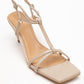 Gibson - Beige Square-Toe Heeled Sandal (Women)