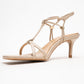 Gibson - Beige Square-Toe Heeled Sandal (Women)