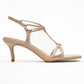 Gibson - Beige Square-Toe Heeled Sandal (Women)