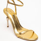 Jasmin - Gold Single-Strap High Heel (Women)