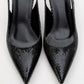 Value - Black Patterned Heeled Shoe (Women)