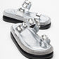 Evans Silver Jeweled Platform Sandal (Women)