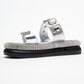 Evans Silver Jeweled Platform Sandal (Women)
