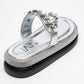 Evans Silver Jeweled Platform Sandal (Women)