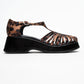 Aniel Leopard Platform Wedge Sandal (Women)