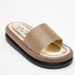 Oeste Gold Rhinestone Platform Slide (Women)