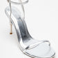 Jasmin - Silver Single-Strap Heeled Shoe (Women)