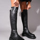 Paul - Black Stretch Detail Boot (Women)