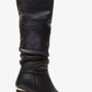 Vianella - Black Gusseted Block Heel Boot (Women)