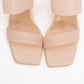 Russell - Nude Clear Strap Heeled Mule (Women)