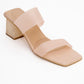 Russell - Nude Clear Strap Heeled Mule (Women)