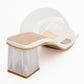 Russell - White Transparent Strap Heeled Mule (Women)
