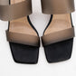 Russell - Black Transparent Strap Heeled Mule (Women)