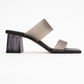 Russell - Black Transparent Strap Heeled Mule (Women)