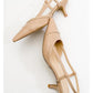 Goodge - Nude Pointed Toe Backless Heeled Pump (Women)