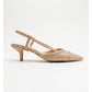 Goodge - Nude Pointed Toe Backless Heeled Pump (Women)