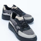 Drea - Ice Black Patterned Casual Sneaker (Women)