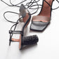 Tanya - Black Block Heel Sandal (Women)