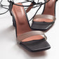 Tanya - Black Block Heel Sandal (Women)