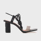 Tanya - Black Block Heel Sandal (Women)