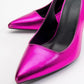 Ferry - Fuchsia Metallic Heeled Shoe (Women)