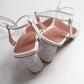 Tanya - White Block Heel Sandal (Women)