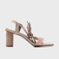 Tanya - Nude Lace-Up Heeled Sandal (Women)