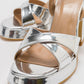 Henry - Silver Platform Heel Shoe (Women)