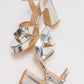 Henry - Silver Platform Heel Shoe (Women)