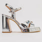 Henry - Silver Platform Heel Shoe (Women)