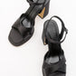 Henry - Black Platform Heel Shoe (Women)