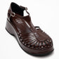 Aniel - Brown Wedge Heel Sandal (Women)