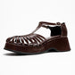 Aniel - Brown Wedge Heel Sandal (Women)