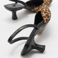 Over - Black/Yellow Patterned Pointed Toe Low Heel Shoe (Women)
